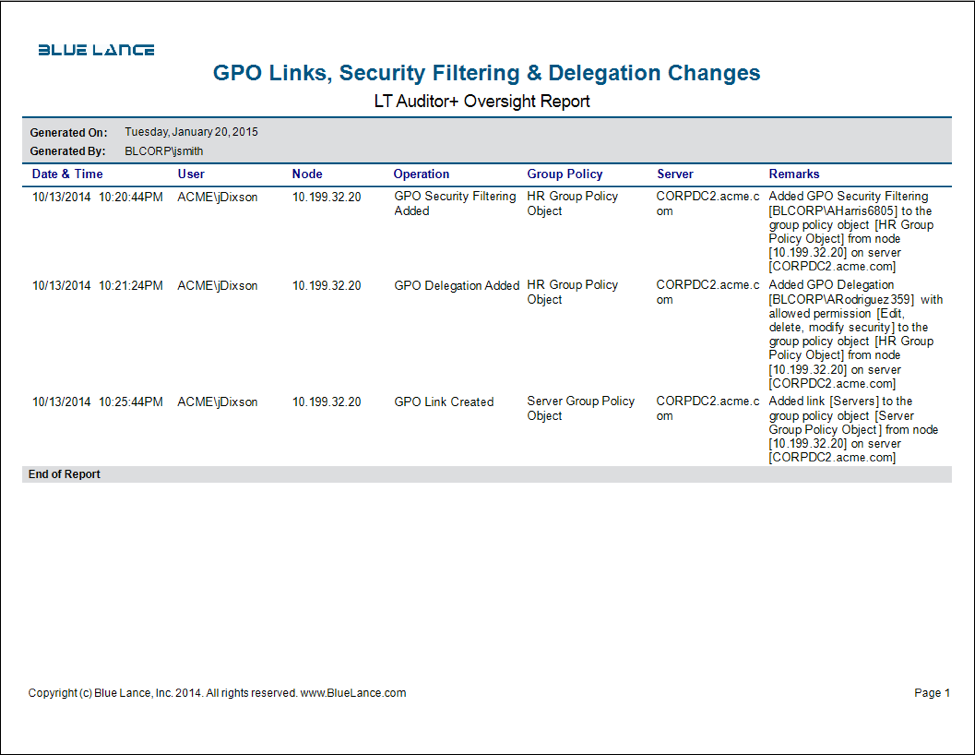 GPL links, security filtering & delegation changes