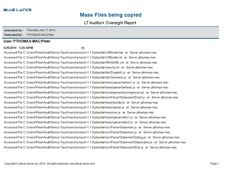 Mass files being copied